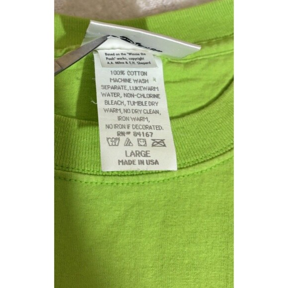 Vintage 90s Walt Disney World Mickey Tigger Goofy Winnie Pooh USA Made Tee Large - Picture 10 of 12